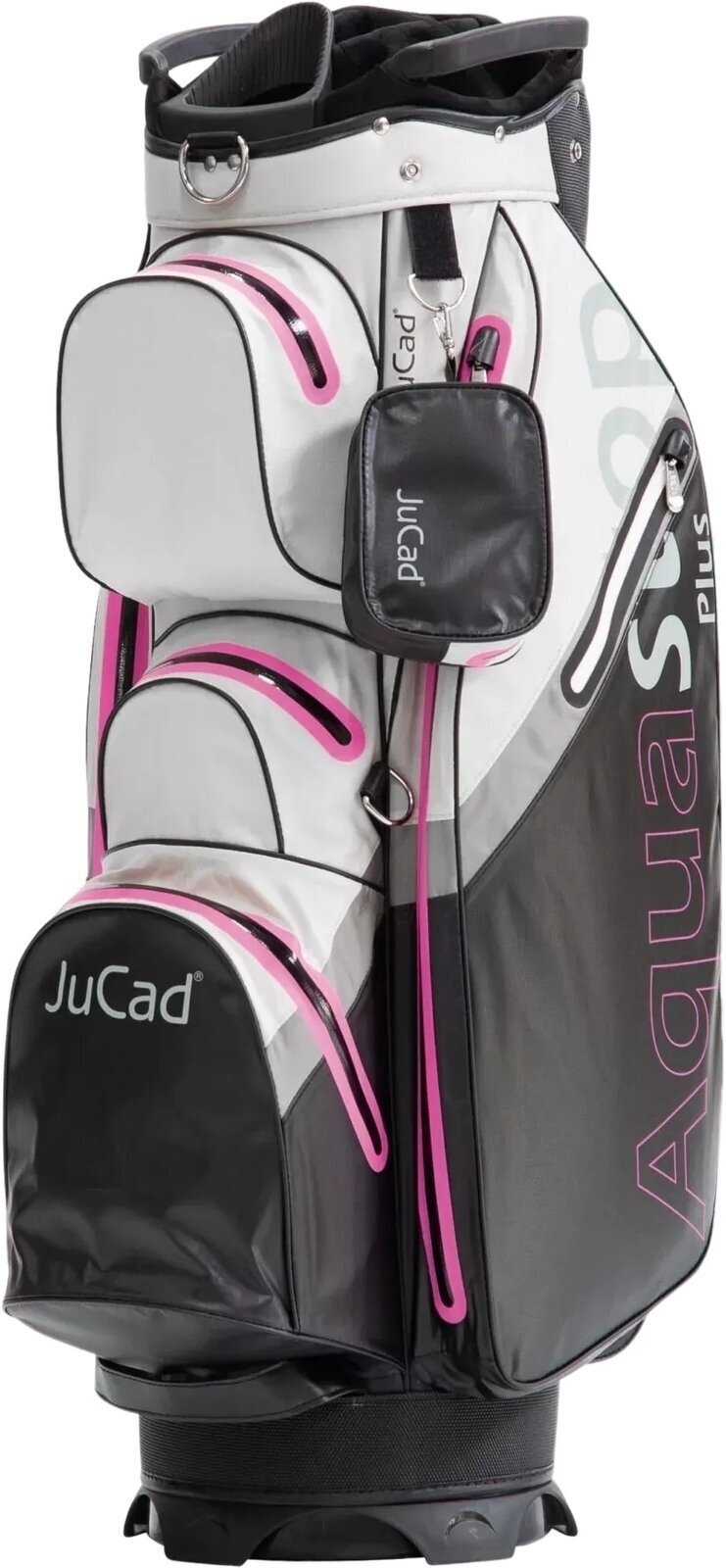 Sac de golf pentru cărucior Jucad Aquastop Plus Black/Pink Sac de golf pentru cărucior