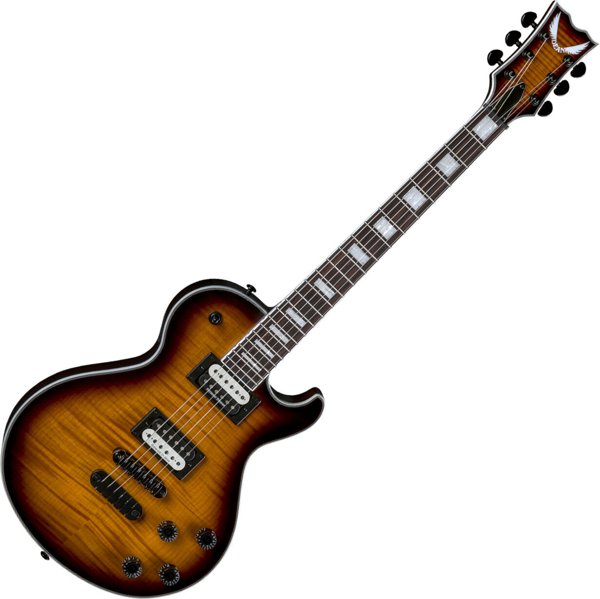Guitare électrique Dean Guitars Thoroughbred Select Flame Top Trans Brazilia