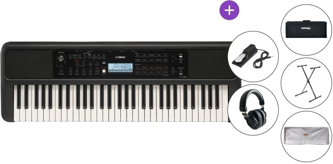 Tangentbord med pekfunktion Yamaha PSR-E383 DELUXE SET Tangentbord med pekfunktion