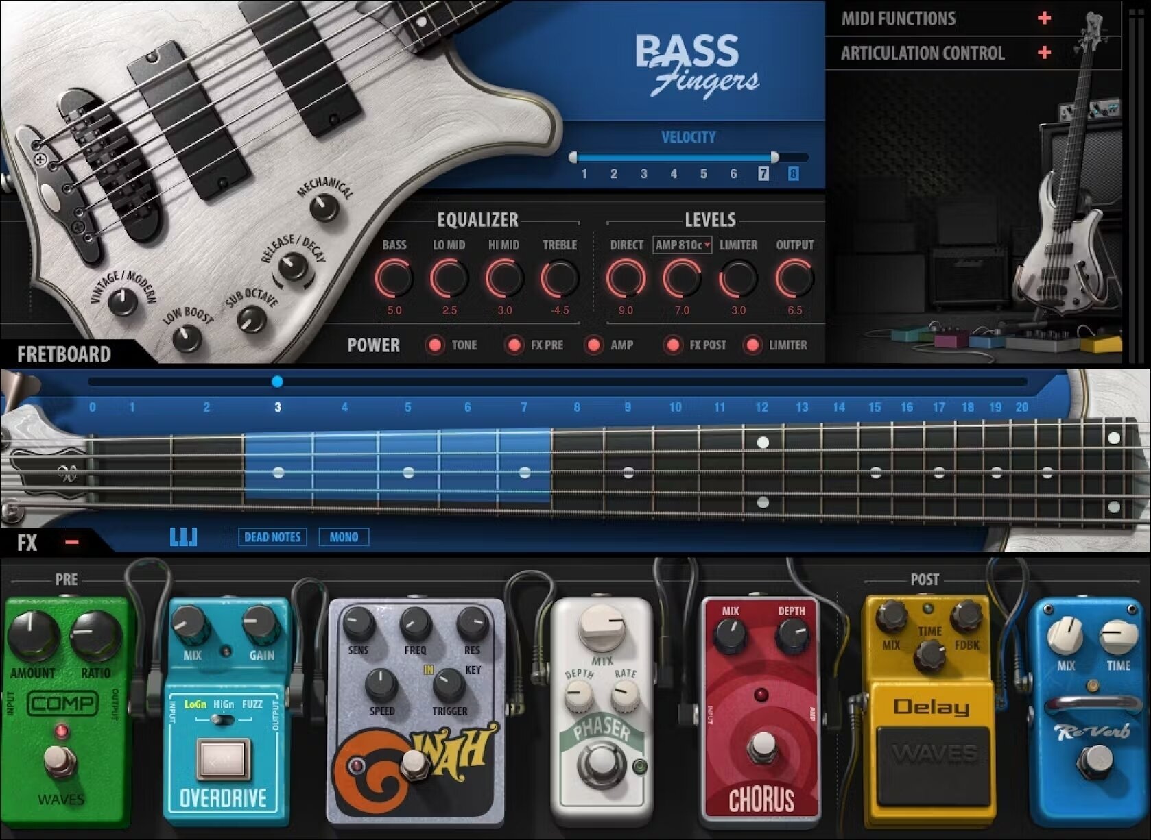Effect Plug-In Waves Bass Fingers (Digital product)