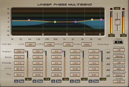 Effect Plug-In Waves Linear Phase Multiband Compressor (Digital product) - 1