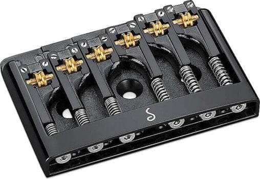 Guitar Bridge Schaller 12120400 Black Chrome Guitar Bridge - 1