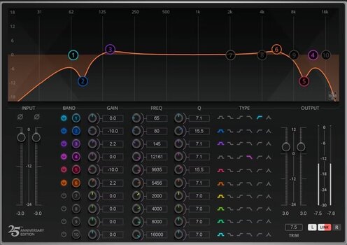 Tonstudio-Software Plug-In Effekt Waves Q10 Equalizer (Digitales Produkt) - 1