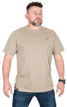 Horgászpóló Fox Horgászpóló Limited LW Khaki Large Print T-Shirt S - 1