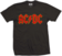 Skjorte AC/DC Skjorte Logo Black 2XL