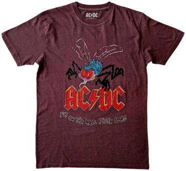 Koszulka AC/DC Koszulka Fly On The Wall Tour Unisex Maroon Red 2XL - 1