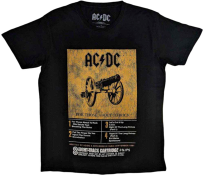 Camiseta de manga corta AC/DC Camiseta de manga corta 8 Track Black S - 1