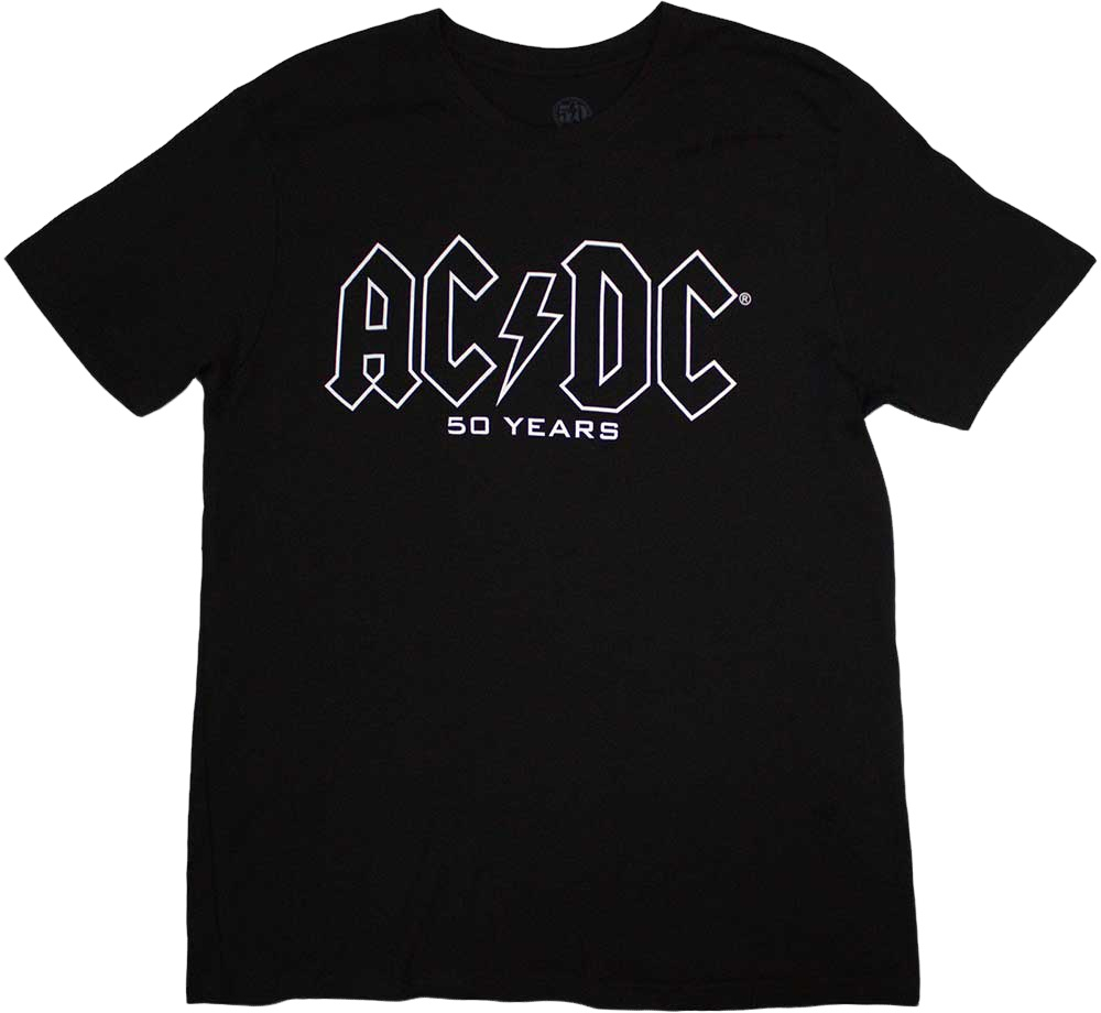 Skjorta AC/DC Skjorta Logo History Black S