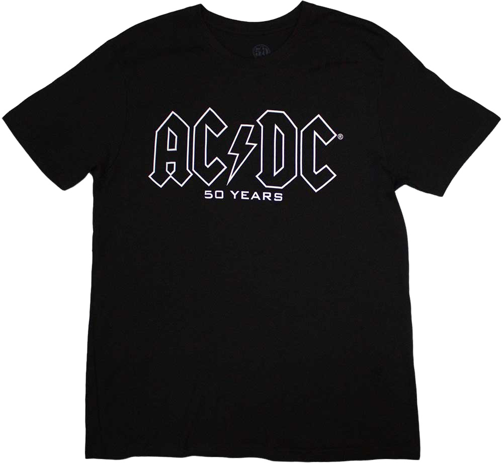 Shirt AC/DC Shirt Logo History Black 2XL