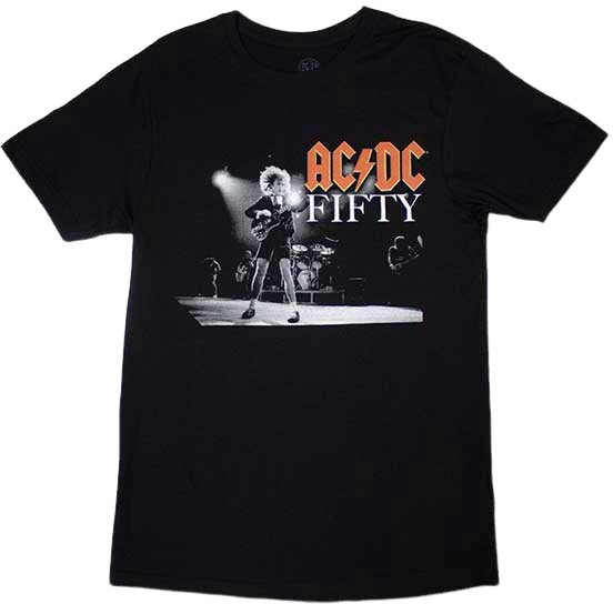 Shirt AC/DC Shirt On Stage Fifty Black S
