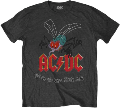 Skjorta AC/DC Skjorta Fly On The Wall Tour Charcoal M - 1