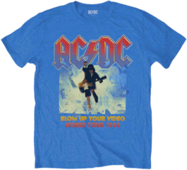 Majica AC/DC Blow Up Your Video Unisex Majica s kratkimi rokavi/Mid Blue/Kratki