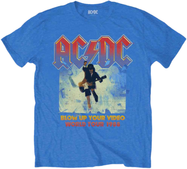 Camiseta de manga corta AC/DC Camiseta de manga corta Blow Up Your Video Blue L - 1