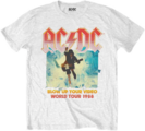 AC/DC Blow Up Your Video / World Tour 1988 White XL Camiseta de manga corta