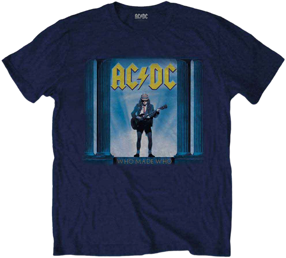 Camiseta de manga corta AC/DC Camiseta de manga corta Who Made Who Navy L