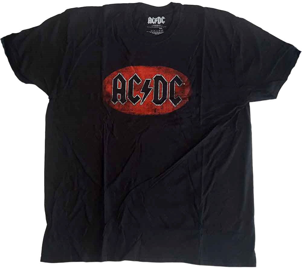 T-shirt AC/DC T-shirt Oval Logo Vintage Black M