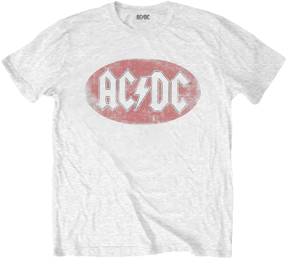 Košulja AC/DC Košulja Oval Logo Vintage White XL