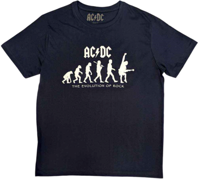 T-Shirt AC/DC T-Shirt Evolution Of Rock Navy S - 1