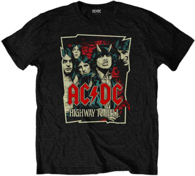 T-Shirt AC/DC T-Shirt Highway To Hell Sketch Black S - 1