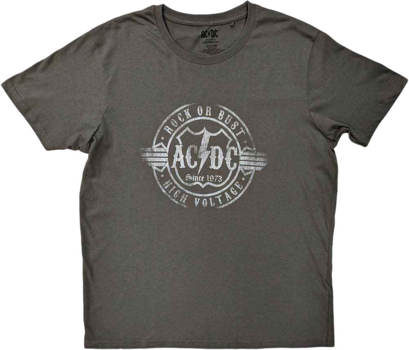 Shirt AC/DC Shirt Rock or Bust Charcoal S - 1