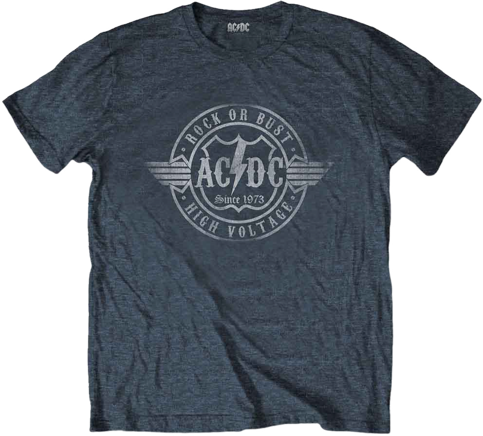 Shirt AC/DC Shirt Rock or Bust Unisex Heather Grey M