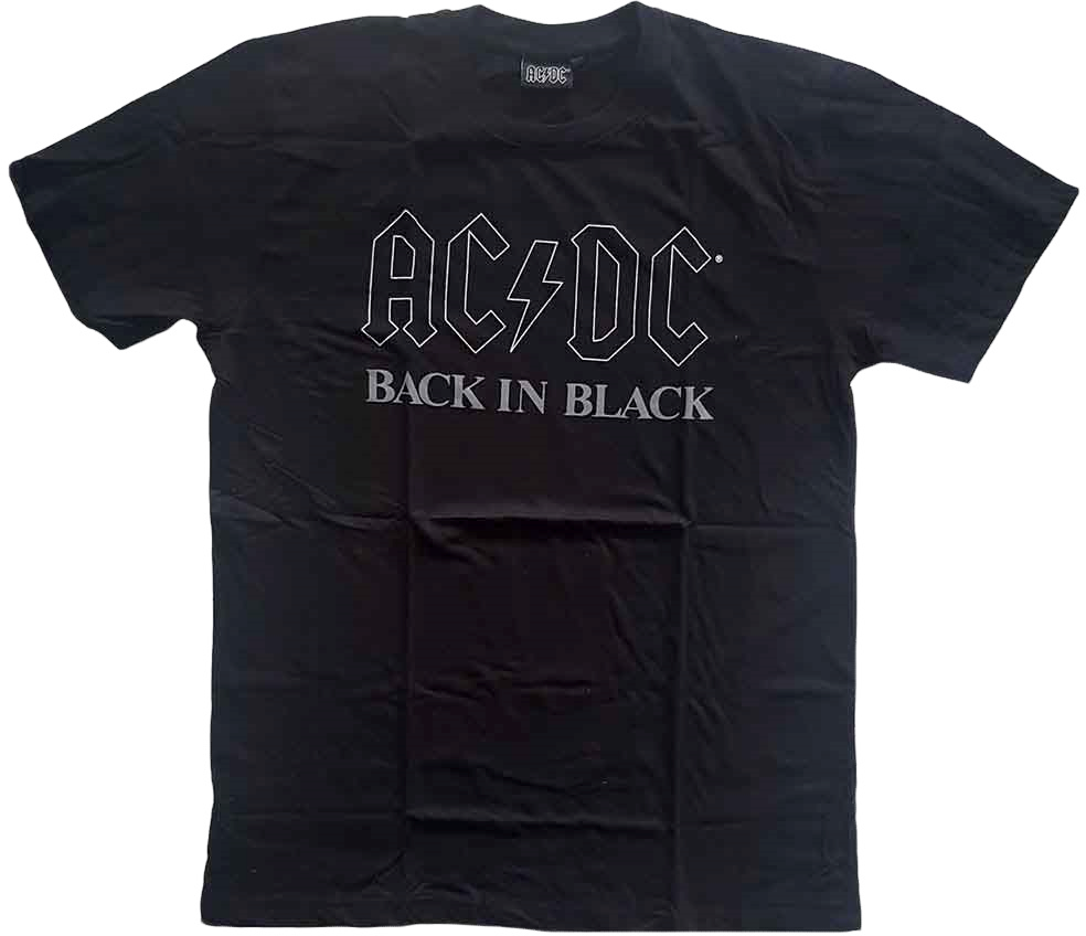 Shirt AC/DC Shirt Back In Black Black L