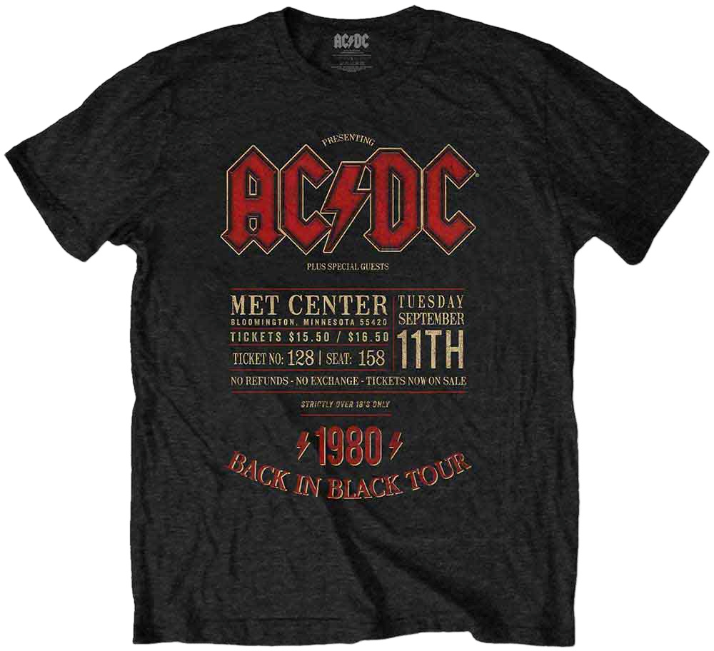 Skjorta AC/DC Skjorta Minnesota Black L