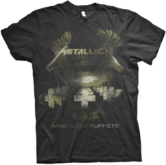 T-shirt Metallica Master of Puppets Distressed Black XL T-shirt