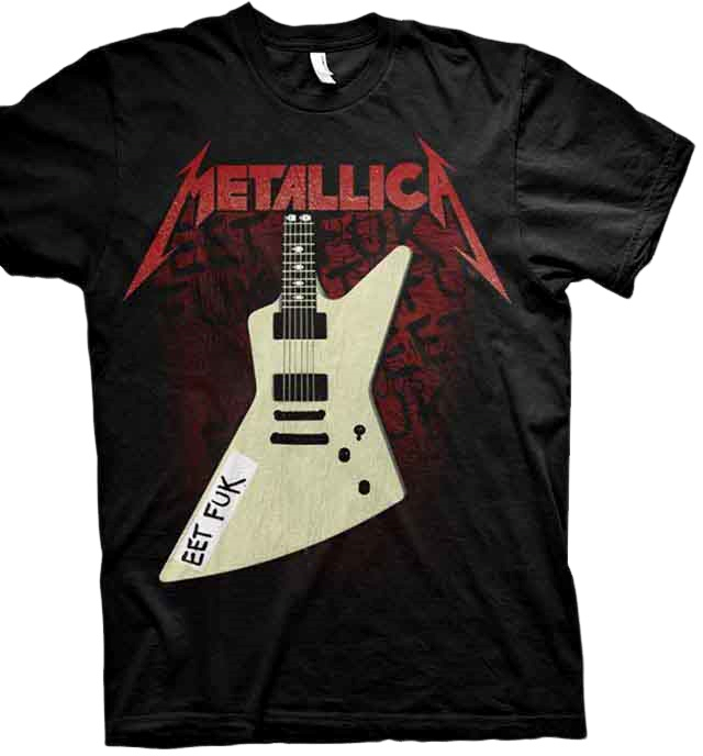 Риза Metallica Риза Eet Fuk Black S