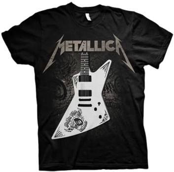 T-Shirt Metallica T-Shirt Papa Het Guitar Black M - 1