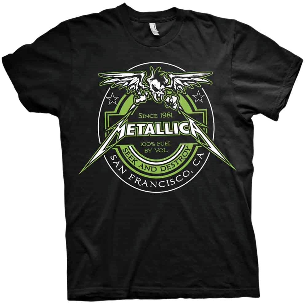 Levně Metallica Tričko Fuel Black L