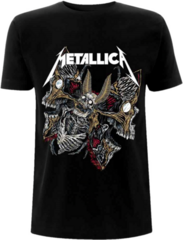 Tricou Metallica Skull Moth Black S Tricou
