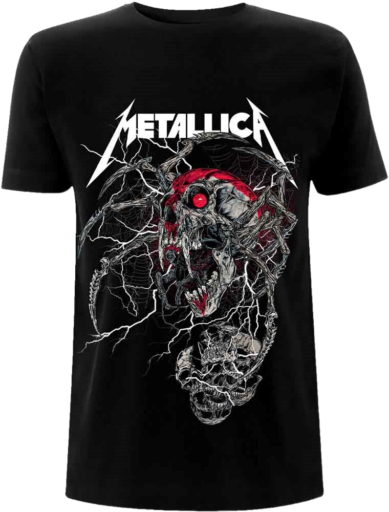 Camiseta de manga corta Metallica Camiseta de manga corta Spider Dead Black S