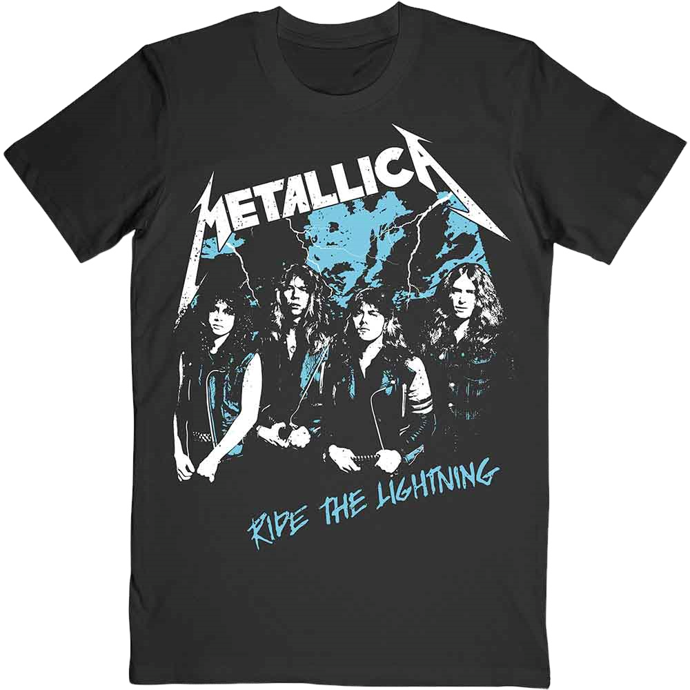 Skjorta Metallica Skjorta Vintage Ride The Lightning Unisex Black M