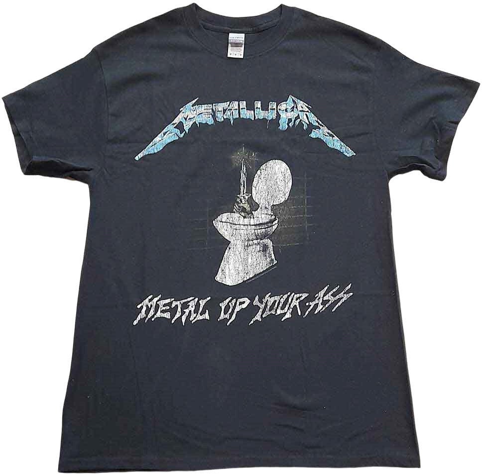 Skjorta Metallica Skjorta Metal Up Your Ass Unisex Black L