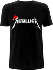 Tricou Metallica Santa Hat Logo Black M Tricou