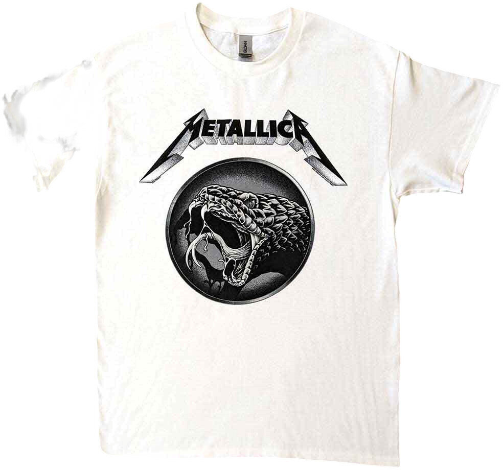 Maglietta Metallica Maglietta Black Album Poster White M