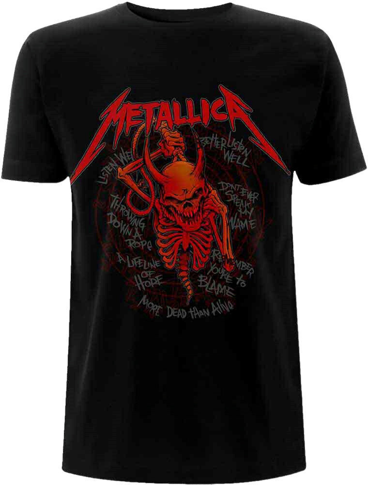 T-Shirt Metallica T-Shirt Skull Screaming Red 72 Seasons Black XL