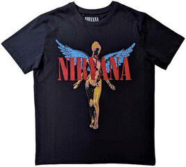 Majica Nirvana Angelic Unisex Majica s kratkimi rokavi/Black/Kratki