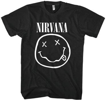 Tričko Nirvana Tričko White Smiley Black 2XL - 1