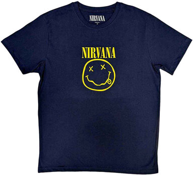 Majica Nirvana Majica Yellow Smiley Navy XL - 1