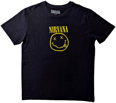 Paita Nirvana Paita Yellow Smiley Flower Sniffin' Black 2XL - 1