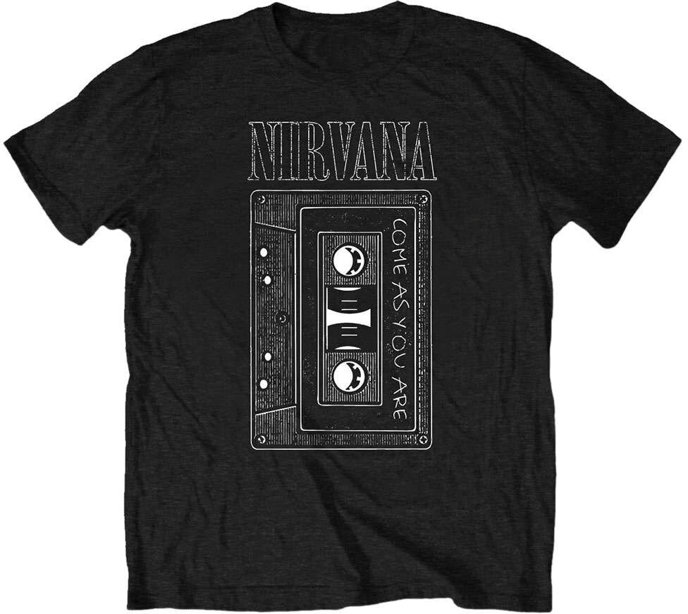 Camiseta de manga corta Nirvana Camiseta de manga corta As You Are Tape Black XL