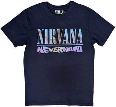 Maglietta Nirvana Maglietta Nevermind Unisex Navy Blue XL - 1