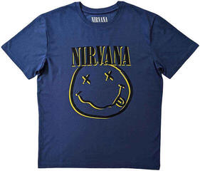 Camiseta de manga corta Nirvana Inverse Happy Face Sky Blue S Camiseta de manga corta