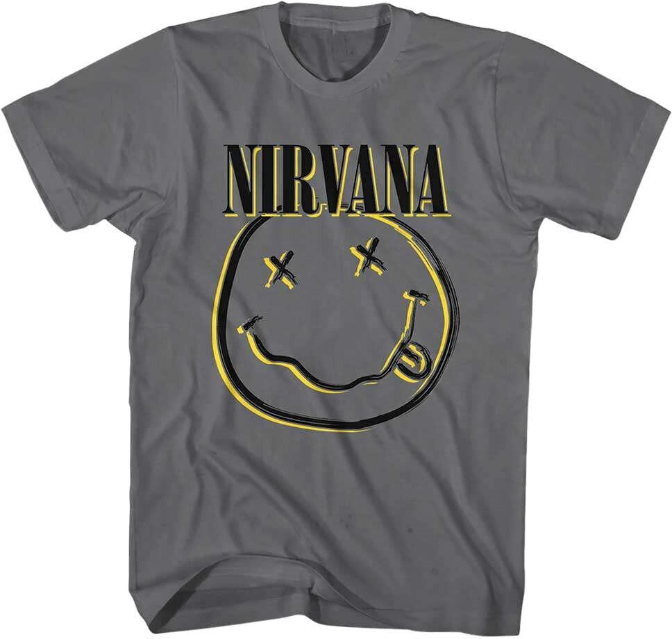 Paita Nirvana Paita Inverse Smiley Charcoal L