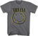 T-shirt Nirvana Inverse Happy Face Charcoal Grey XL T-shirt