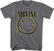 T-Shirt Nirvana T-Shirt Inverse Smiley Charcoal 2XL