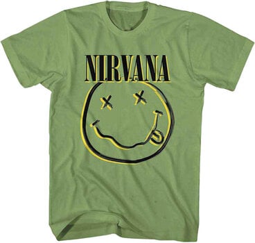 Shirt Nirvana Shirt Inverse Smiley Green XL - 1