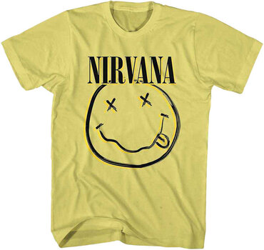 T-shirt Nirvana T-shirt Inverse Smiley Yellow S - 1